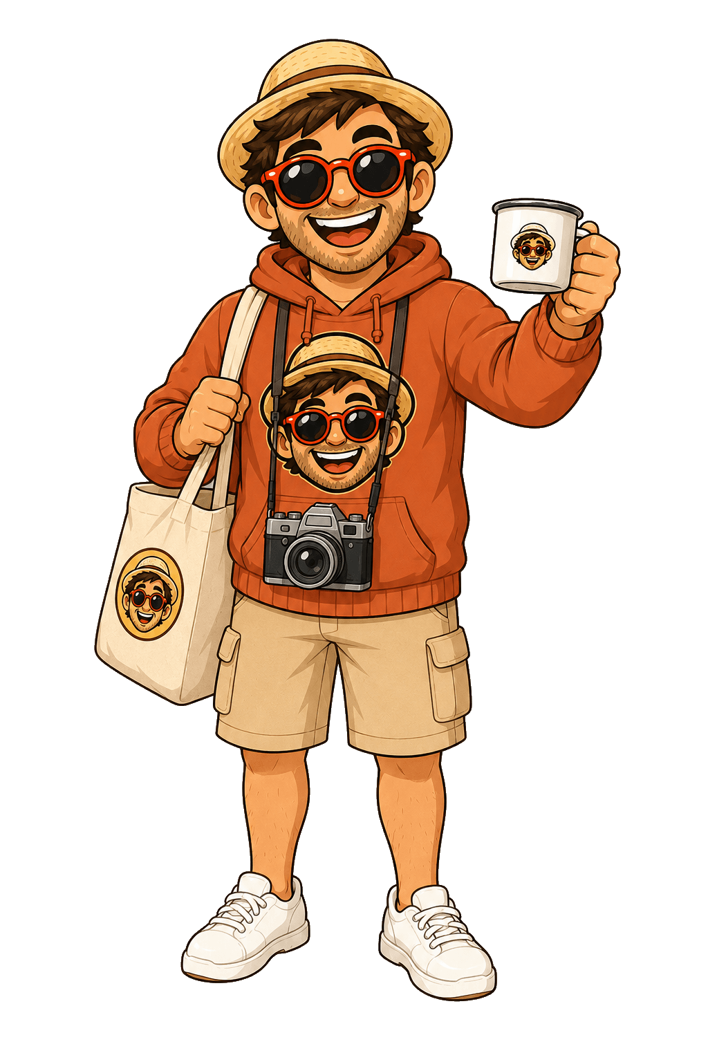 Theo wearing Lost Tourist merch